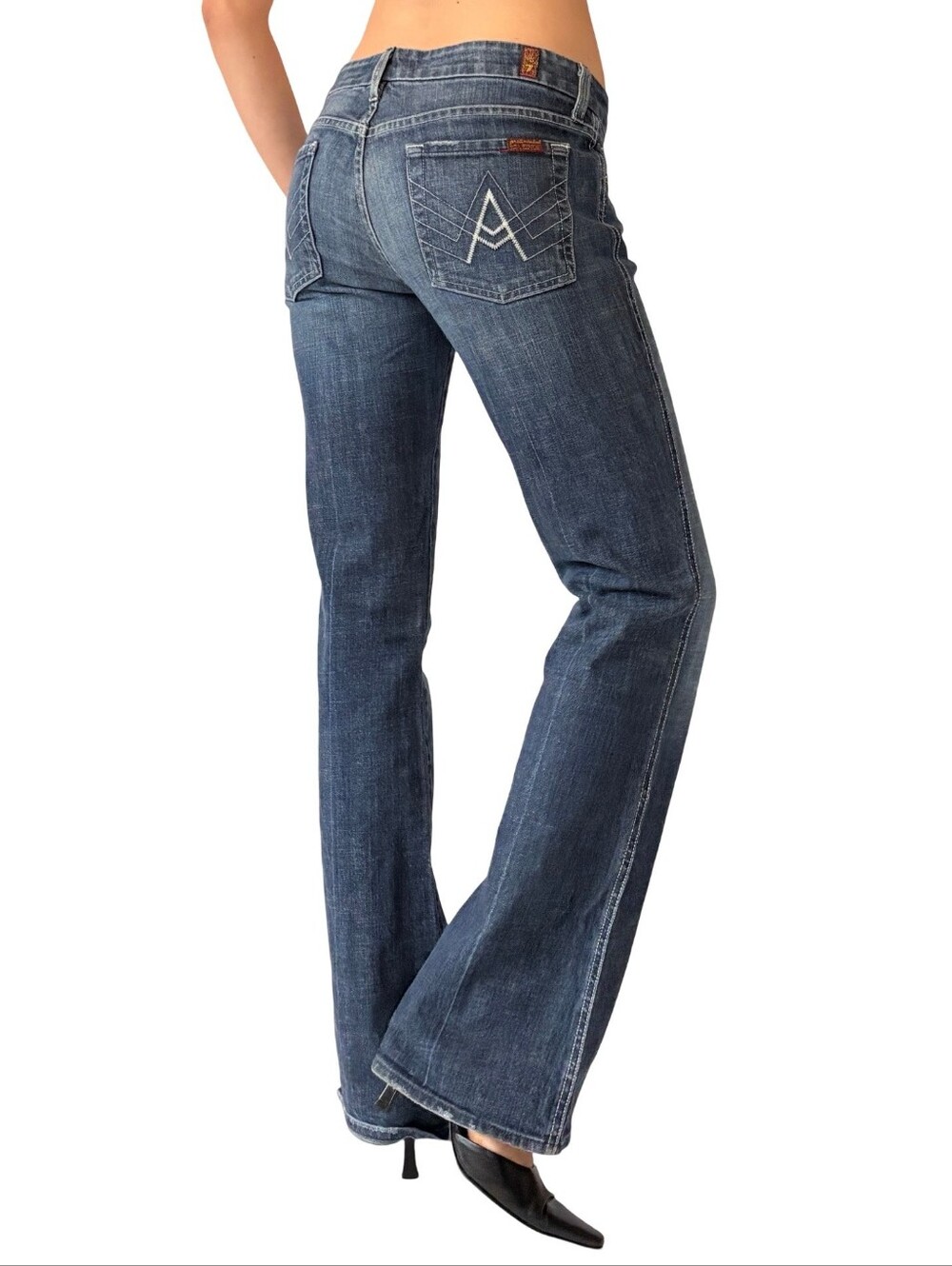 Y2k 7 For All Mankind Women's bootcut and flare silhouettes from the early 2000s